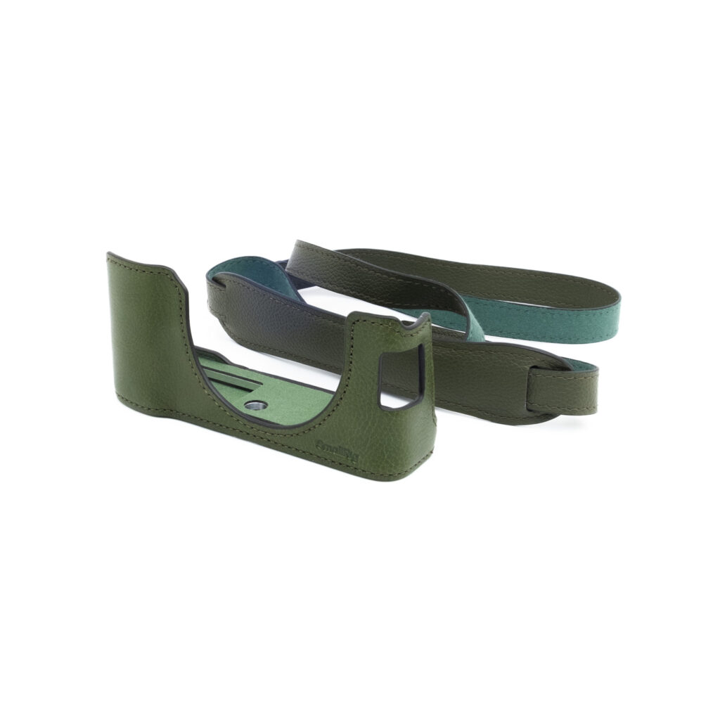 Fuji X100VI Half Case SmallRig 4701 Leather Half Case Kit for FUJIFILM X100VI (Green) - Käytetty