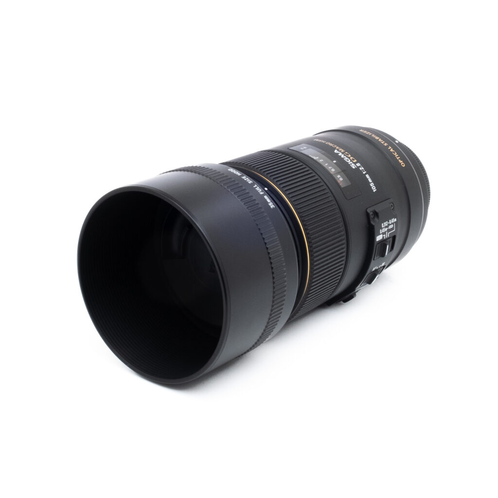 Sigma 105mm f28 DG HSM OS Nikon-3 Sigma 105mm f/2.8 DG Macro HSM OS Nikon F - Käytetty