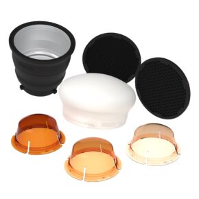 MMXPROKIT01-01 MagMod XL Professional Strobe Kit sisältää kokoontaitettavan mustan softboxin, kaksi mustaa hunajakennoverkkoa, valkoisen kupolidiffuusorin ja neljä oranssisävyistä värigeeliä eri sävyissä monipuoliseen valokuvausvalaistukseen.