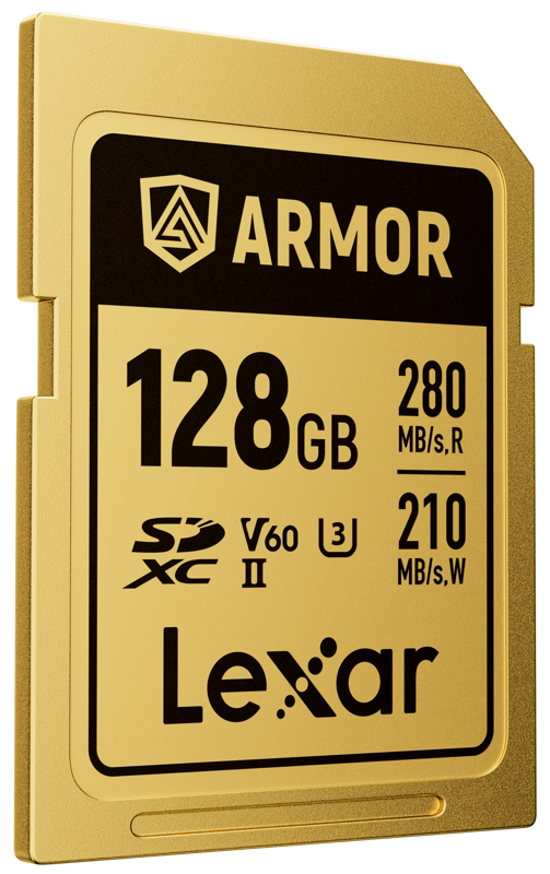 Lexar SDXC ARMOR Gold UHS-II IP68 R280/W210 128GB -muistikortti
