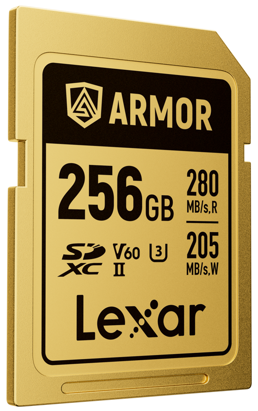 Lexar SDXC ARMOR Gold UHS-II IP68 R280/W210 256GB -muistikortti