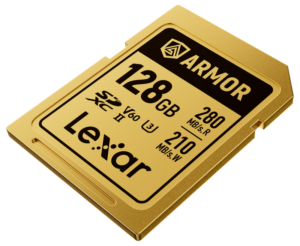 Lexar SDXC ARMOR Gold UHS-II IP68 R280/W210 128GB -muistikortti