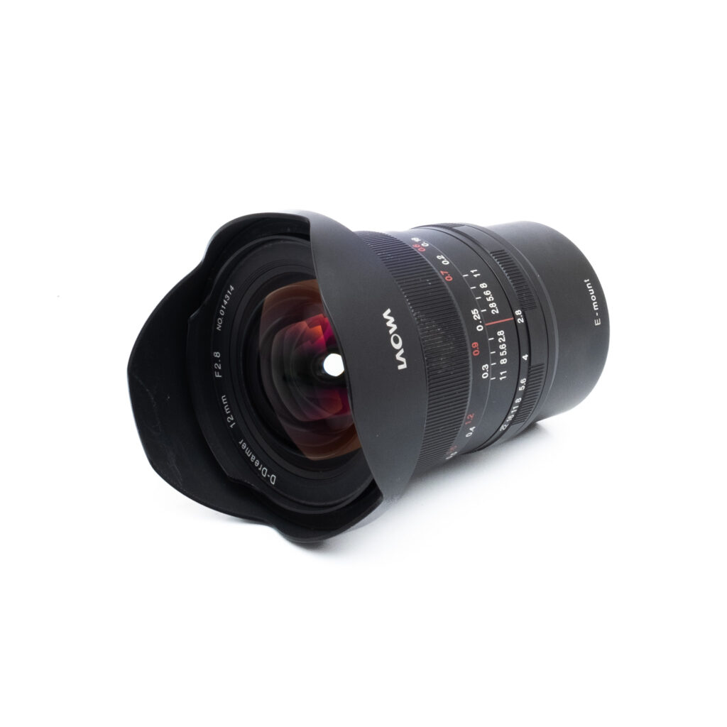Laowa 12mm f28 D-Dreamer Sony-3 Laowa 12mm f/2.8 Zero-D Sony E + Filter Holder - Käytetty