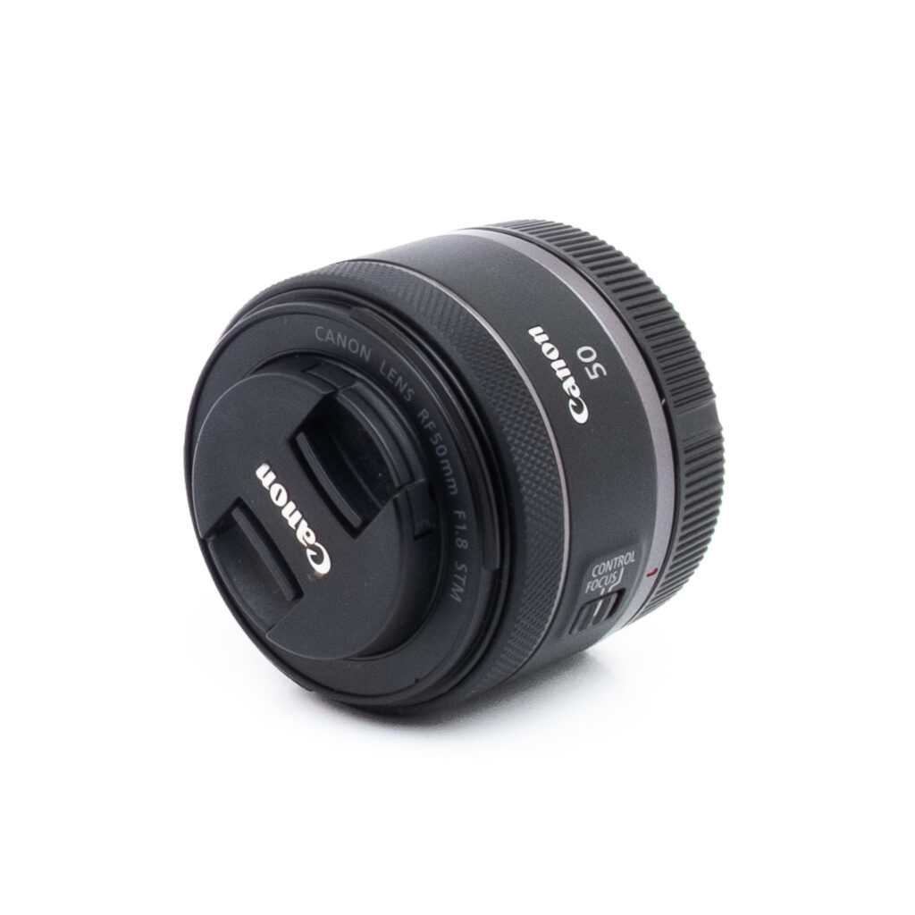 Canon RF 50mm f18 STM-3-4 Canon RF 50mm f/1.8 STM (Kunto K5, takuu 6kk) - Käytetty