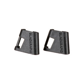 Lockstar II The BlackRapid LockStar II Twin Pack contains two black plastic corner brackets with embossed "BLACKRAPID" on a white background.