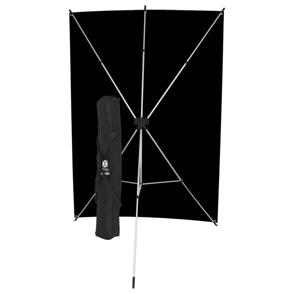 1345441625_049 Westcott X Drop Wrinkle-Resistant Backdrop Kit - Black (1,5 x 2,1 m)