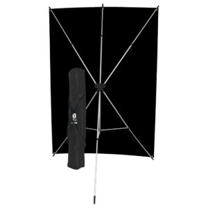 1345441625_049 Westcott X Drop Wrinkle-Resistant Backdrop Kit - Black (1,5 x 2,1 m)