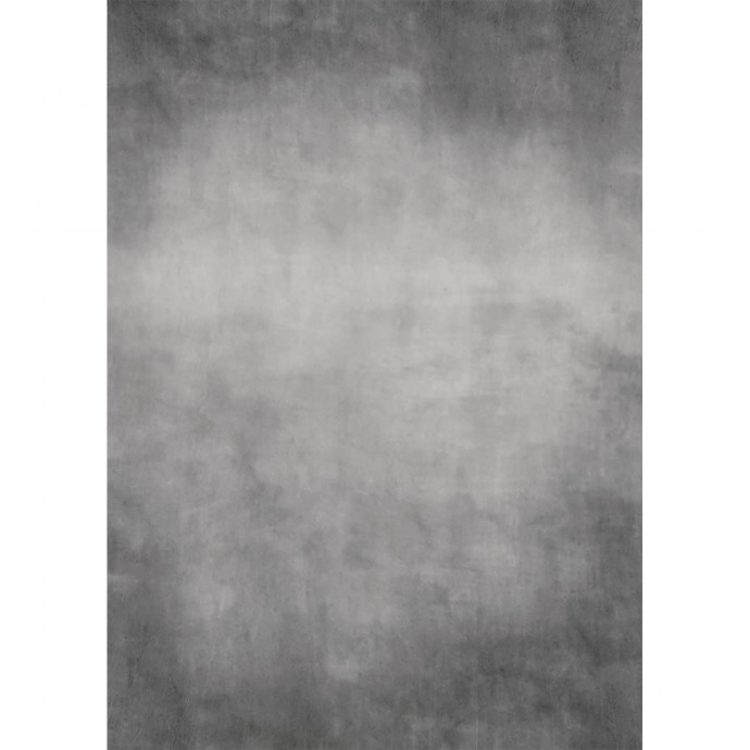 Westcott X Drop Canvas Backdrop Vintage Grey by Glyn Dewis (1,52 x 2,13 m) on kuvioitu harmaalla kuvioinnilla, jossa on hienovaraisia varjostusvaihteluita, tummemmat reunat ja vaaleampi keskikohta, joka antaa pehmeän, pilvisen gradienttiefektin.