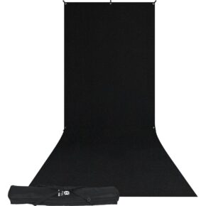 1572520509_618 Westcott X Drop Wrinkle Resistant Backdrop Kit Rich Black Sweep (1.5m x 3.7m).