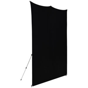 Westcott X Drop Pro Wrinkle-Resistant Backdrop Kit - Rich Black (2,4 x 2,4 m)