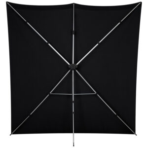 Westcott X Drop Pro Wrinkle-Resistant Backdrop Kit - Rich Black (2,4 x 2,4 m)