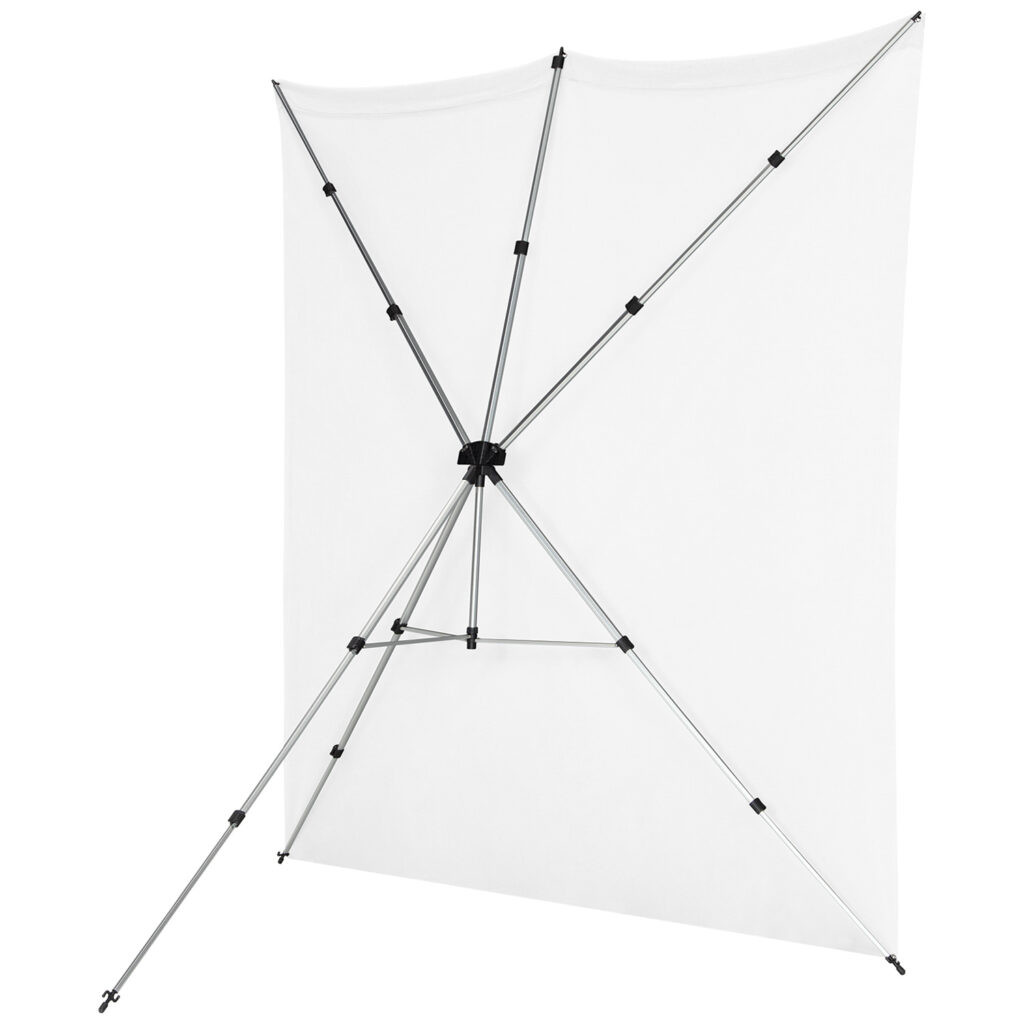 1656511281_082 Westcott X-Drop Pro Wrinkle-Resistant Backdrop Kit High Key White (2,4 x 2,4 m)