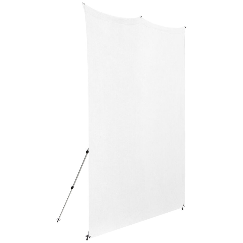 1656511281_372 Westcott X-Drop Pro Wrinkle-Resistant Backdrop Kit High Key White (2,4 x 2,4 m)