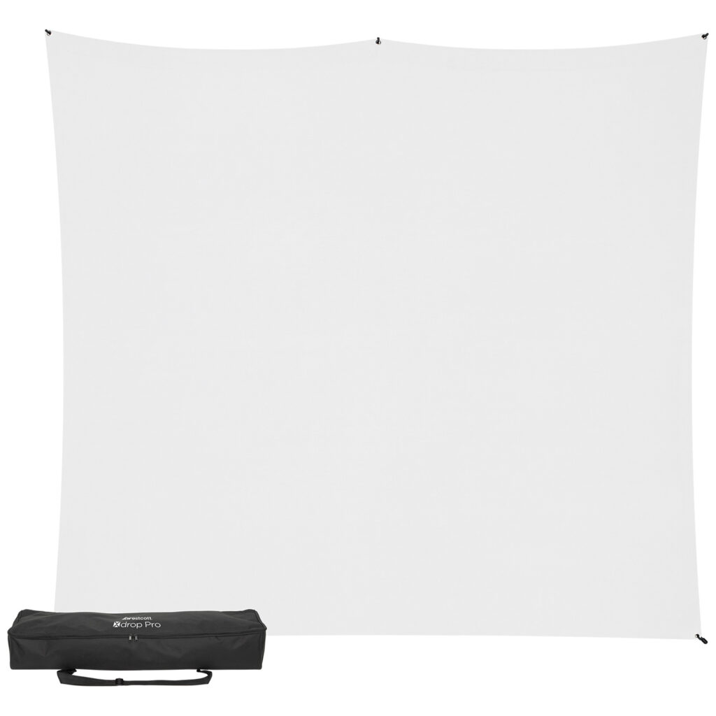 1656511282_935 Westcott X-Drop Pro Wrinkle-Resistant Backdrop Kit High Key White (2,4 x 2,4 m)