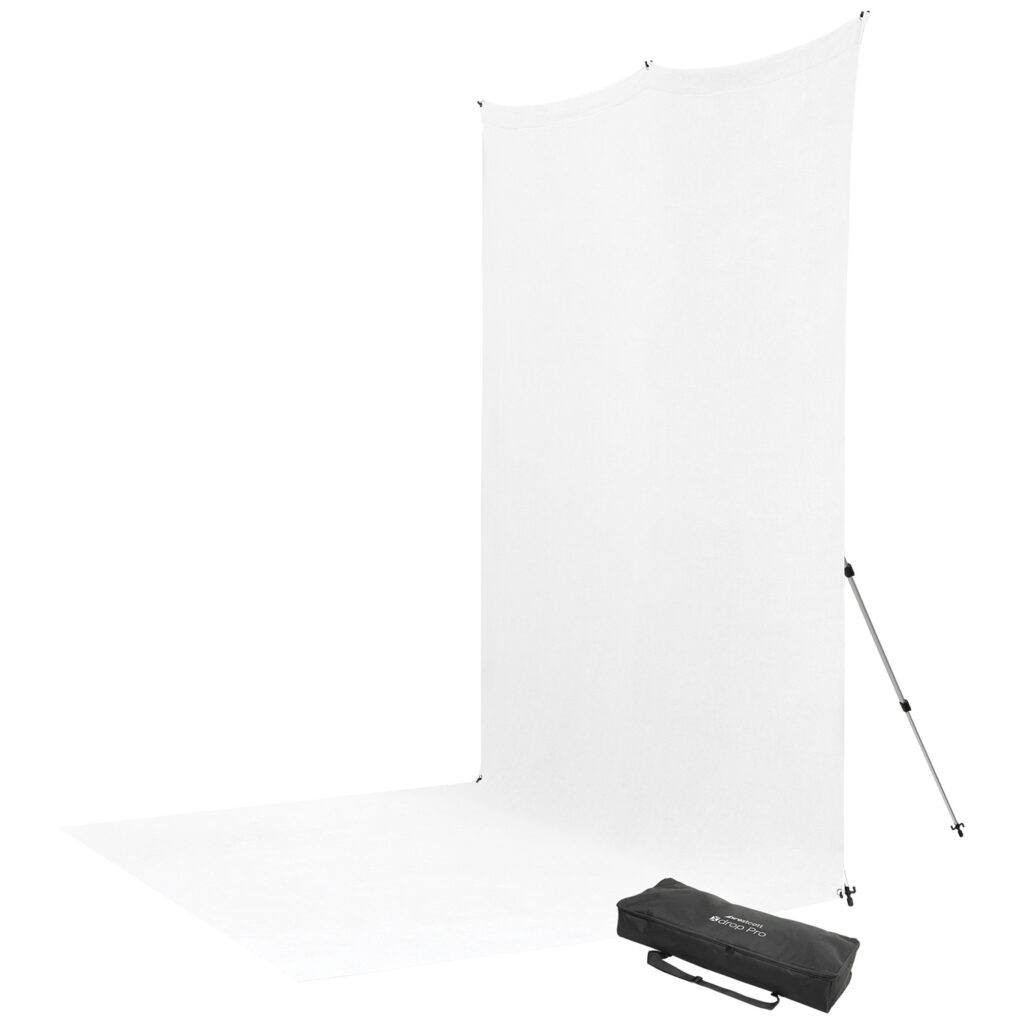 1656511304_776 Westcott X Drop Pro Wrinkle-Resistant Backdrop Kit - High Key White Sweep (2,4 x 3,9 m)