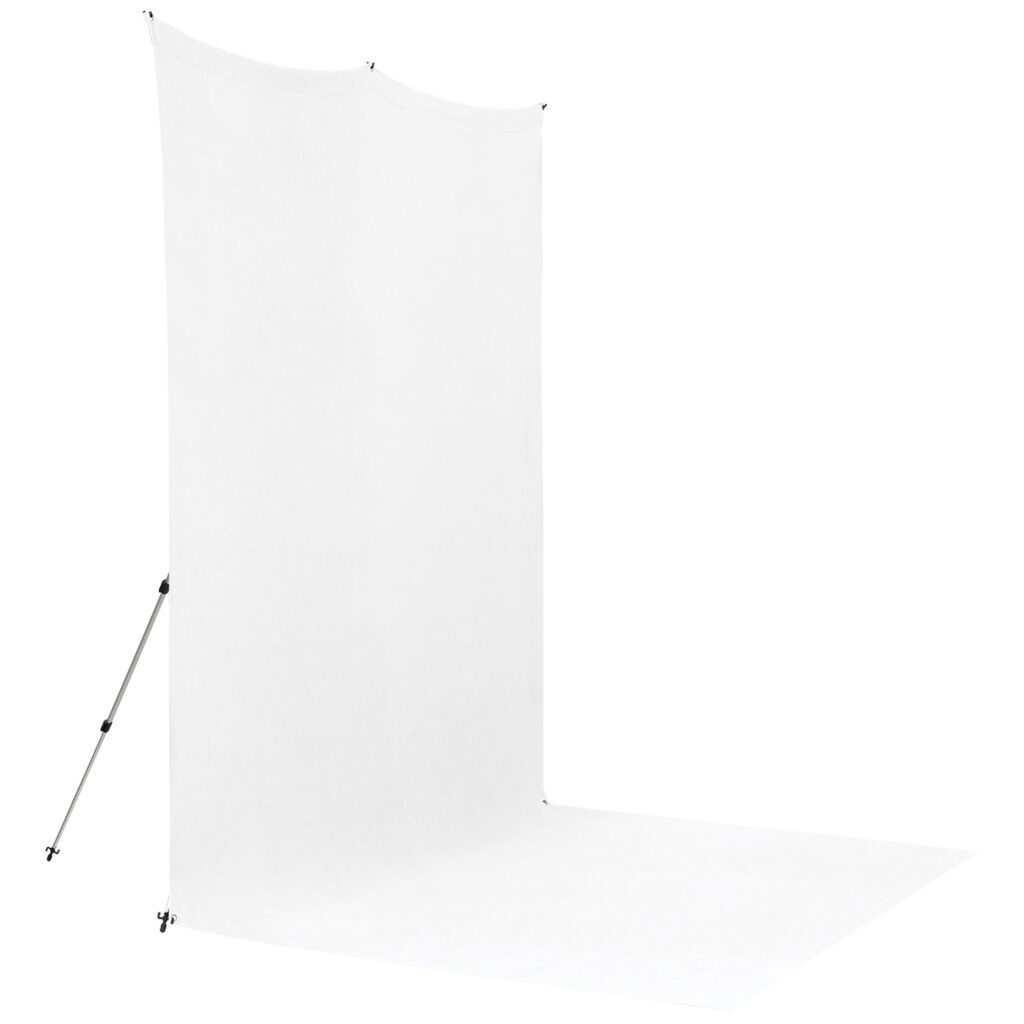1656511305_207 Westcott X Drop Pro Wrinkle-Resistant Backdrop Kit - High Key White Sweep (2,4 x 3,9 m)