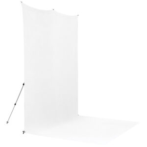 1656511305_207 Westcott X Drop Pro Wrinkle-Resistant Backdrop Kit - High Key White Sweep (2,4 x 3,9 m)