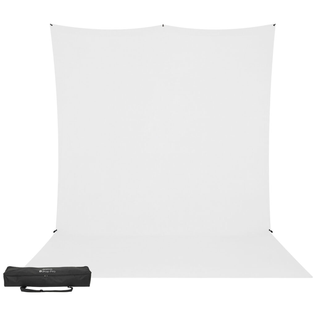 1656511305_881 Westcott X Drop Pro Wrinkle-Resistant Backdrop Kit - High Key White Sweep (2,4 x 3,9 m)