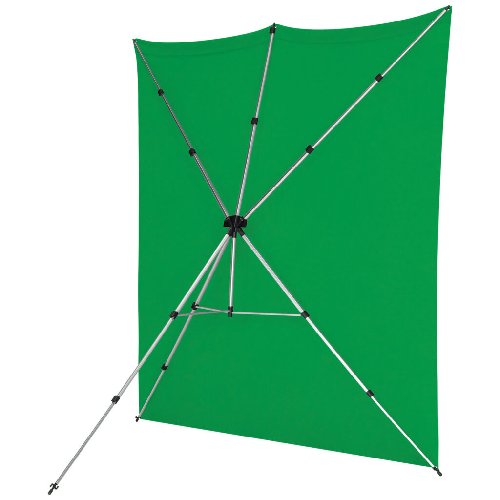 1656511334_402 Westcott X Drop Pro Wrinkle-Resistant Backdrop Kit - Chroma Key Green Screen (2,4 x 2,4 m)