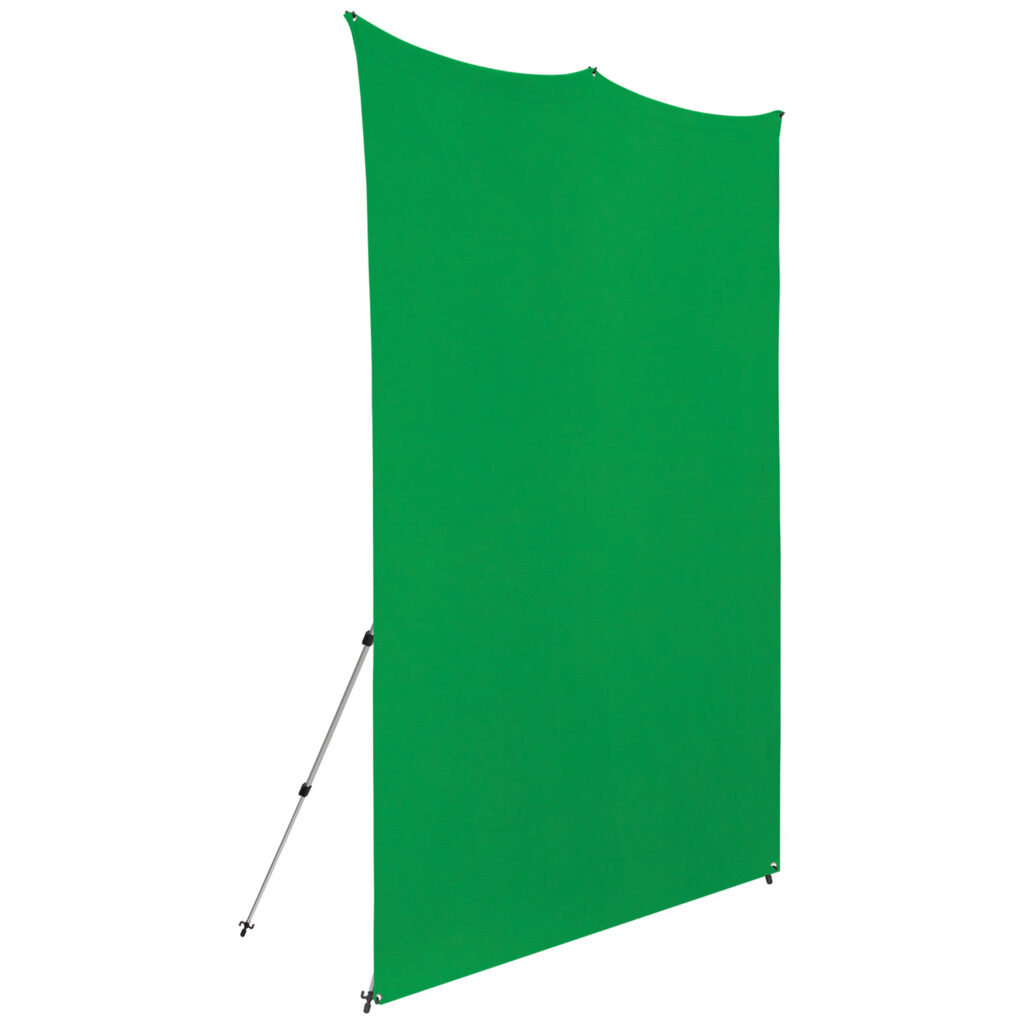 1656511334_877 Westcott X Drop Pro Wrinkle-Resistant Backdrop Kit - Chroma Key Green Screen (2,4 x 2,4 m)