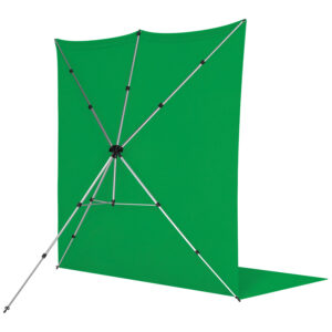 Westcott X Drop Pro Wrinkle-Resistant Backdrop Kit - Chroma Key Green Screen Sweep (2,4 x 3,9 m)