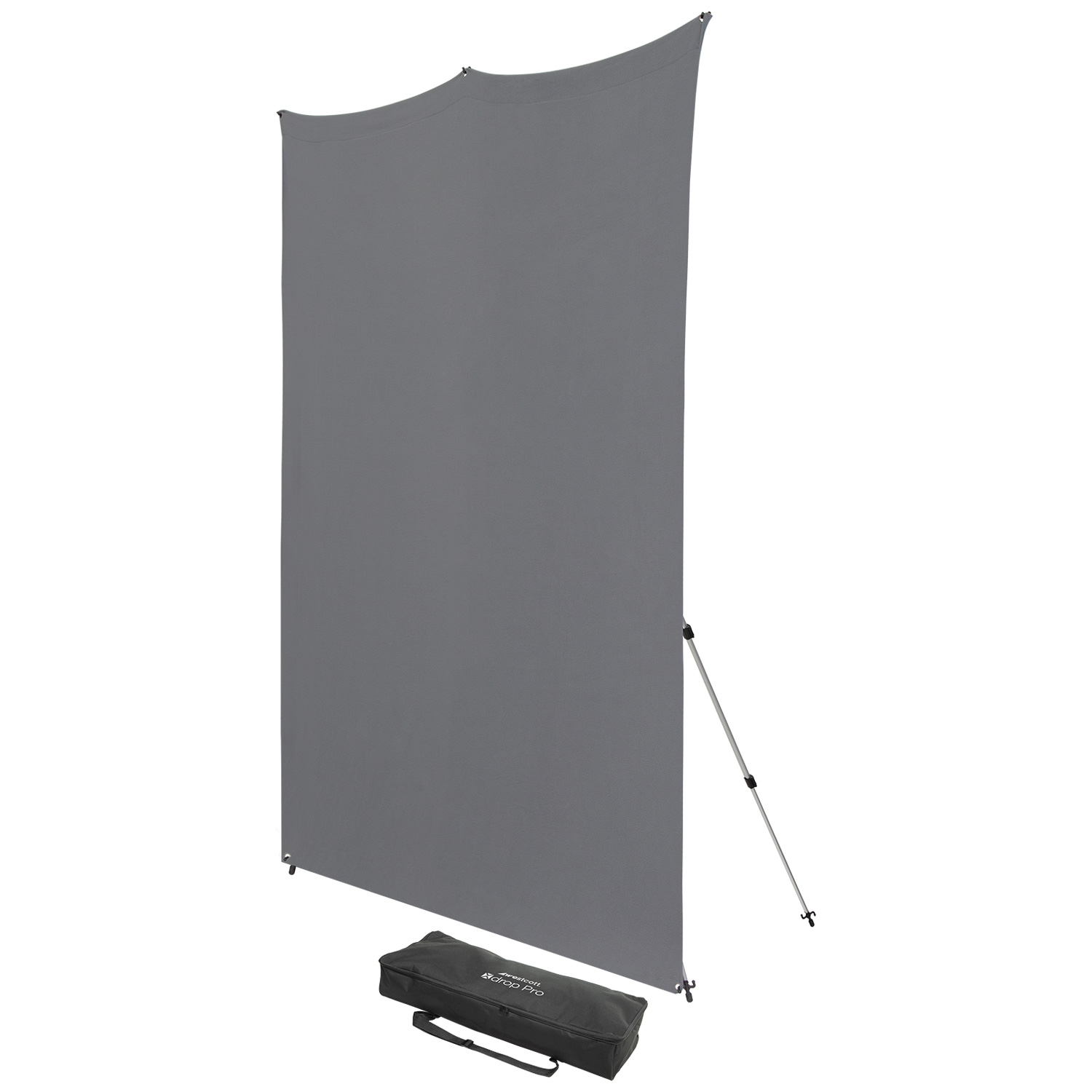 Westcott X Drop Pro Wrinkle-Resistant Backdrop Kit - Neutral Grey (2,4 x 2,4 m)