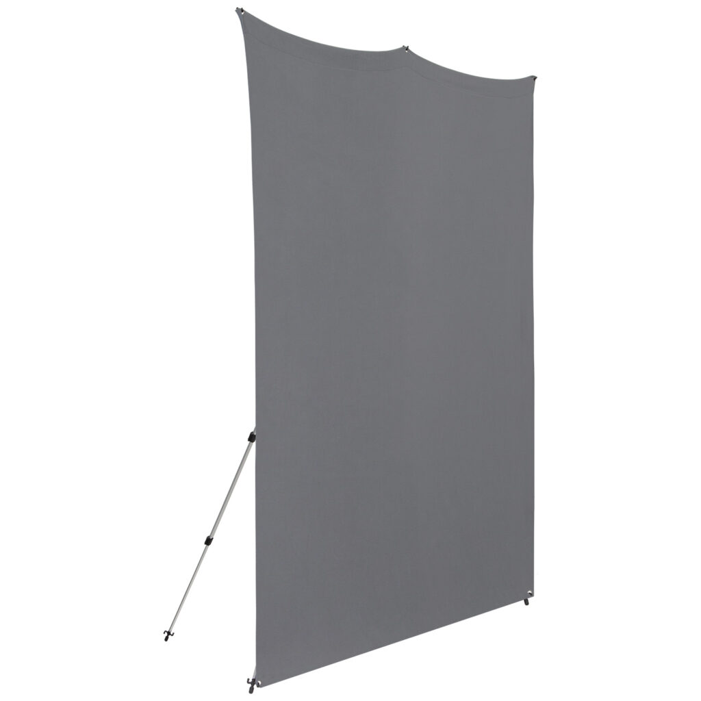 Westcott X Drop Pro Wrinkle-Resistant Backdrop Kit - Neutral Grey (2,4 x 2,4 m)