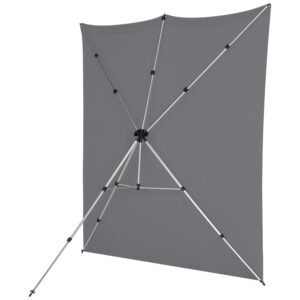 Westcott X Drop Pro Wrinkle-Resistant Backdrop Kit - Neutral Grey (2,4 x 2,4 m)