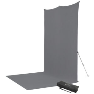 1656511394_754 Westcott X Drop Pro Wrinkle-Resistant Backdrop Kit - Neutral Grey Sweep (2,4 x 4 m)