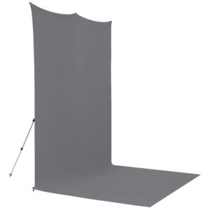 1656511395_931 Westcott X Drop Pro Wrinkle-Resistant Backdrop Kit - Neutral Grey Sweep (2,4 x 4 m)