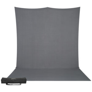 1656511396_753 Westcott X Drop Pro Wrinkle-Resistant Backdrop Kit - Neutral Grey Sweep (2,4 x 4 m)