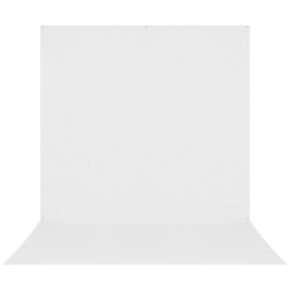 1656511515_485 Westcott X Drop Pro Wrinkle-Resistant Backdrop - High Key White Sweep (2,4 x 4 m) on saumaton, tavallinen valkoinen tausta, jossa on kaareva pohja, ihanteellinen tuote- tai muotokuvaukseen studioissa.