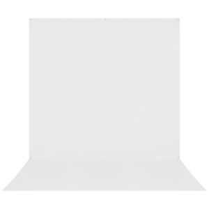 1656511515_485 Westcott X Drop Pro Wrinkle-Resistant Backdrop - High Key White Sweep (2,4 x 4 m) on saumaton, tavallinen valkoinen tausta, jossa on kaareva pohja, ihanteellinen tuote- tai muotokuvaukseen studioissa.