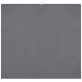 1656511560_733 Westcott X Drop Pro Wrinkle-Resistant Backdrop, neutral grey (2,4 x 2,4 m) has a square, smooth fabric surface and metal grommets at the top for hanging.