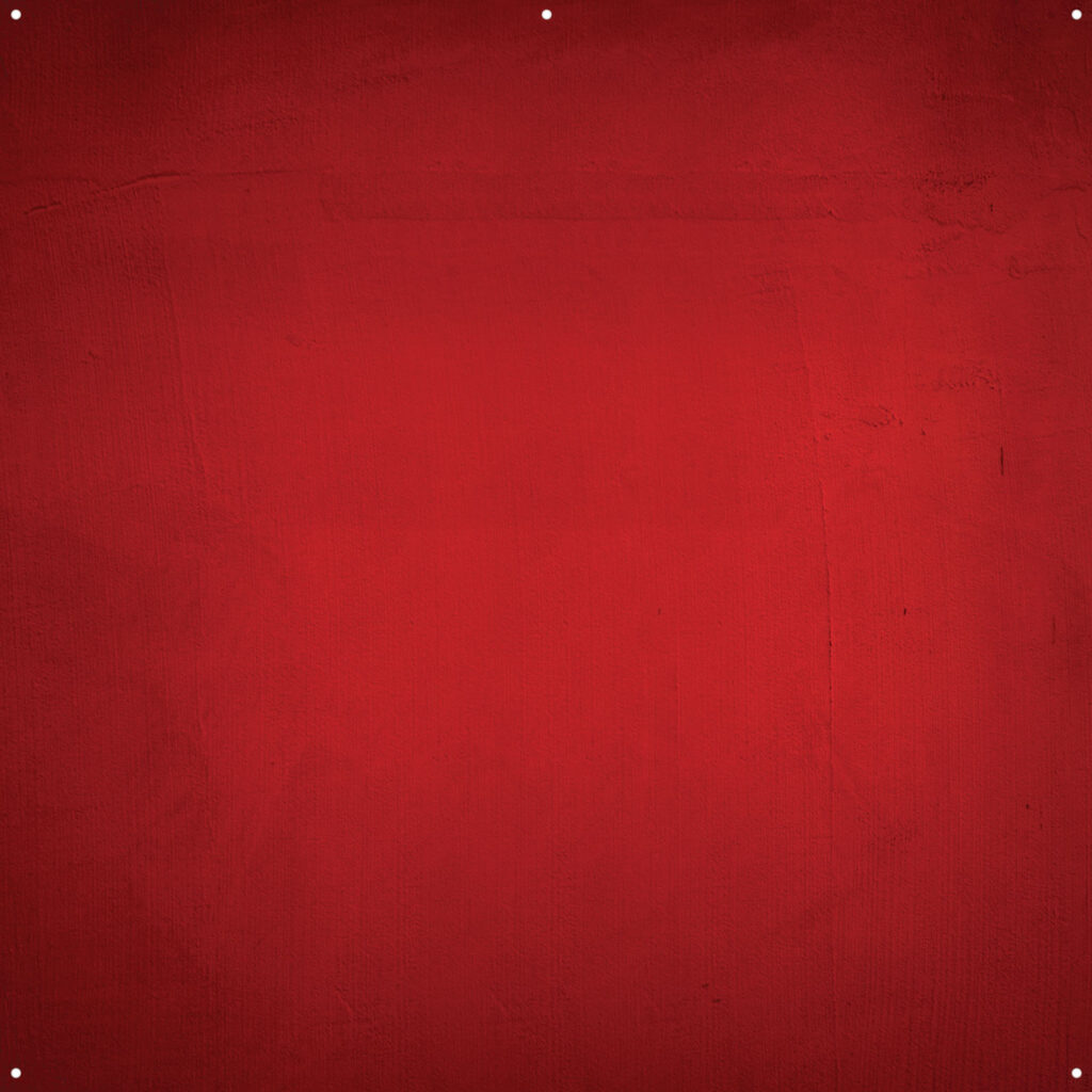 1656511718_947 Westcott X Drop Pro Stoffen Achtergrond - Aged Red Wall (244 x 244 cm) features a textured red background with subtle shading variations and four small white dots near the corners.