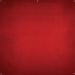 Westcott X Drop Pro Stoffen Achtergrond - Aged Red Wall (244 x 244 cm) -materiaalissa on kuvioitu punainen tausta, jossa on hienovaraisia varjostusvaihteluita ja neljä pientä valkoista pistettä kulmien lähellä.