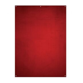 1671201035_262 Westcott X Drop Fabric Backdrop - Aged Red Wall (152 x 213 cm), jossa on kuvioitu punainen pinta, suorakulmainen muoto ja neljä kulma-aukkoa valkoista taustaa vasten.