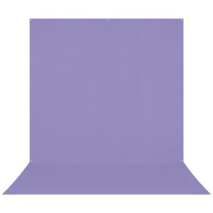 1674030212_913 Westcott X Drop Pro Wrinkle-Resistant Backdrop in Light Purple Sweep (2,4 x 4 m) -taustakuvassa on saumaton, kiinteä vaaleanvioletti muotoilu, jonka alaosassa on lievä kaari, ihanteellinen valokuvaukseen tai videokuvaukseen.