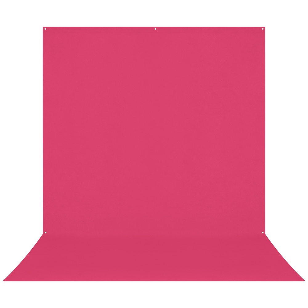 Westcott X Drop Pro Wrinkle-Resistant Backdrop - Dark Pink Sweep (2,4 x 4 m) on saumaton tausta, jossa on kaareva alareuna, ihanteellinen valokuvaukseen tai videokuvaukseen.
