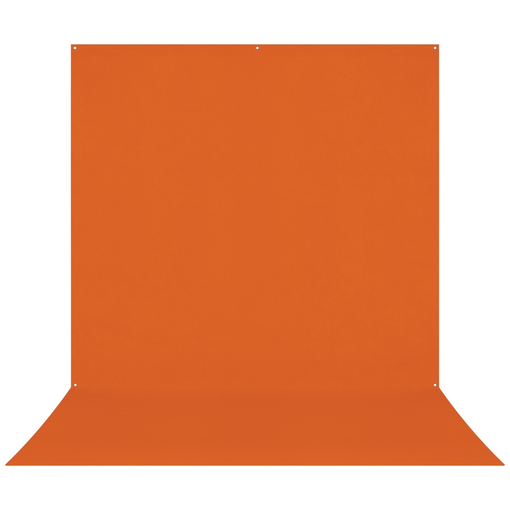 Westcott X Drop Pro Wrinkle-Resistant Backdrop in Tiger Orange Sweep (2,4 x 4 m) luo saumattoman, jatkuvan oranssin pinnan seinästä lattiaan, ihanteellinen tasaiseen valokuvaukseen tai näyttelytaustoihin.