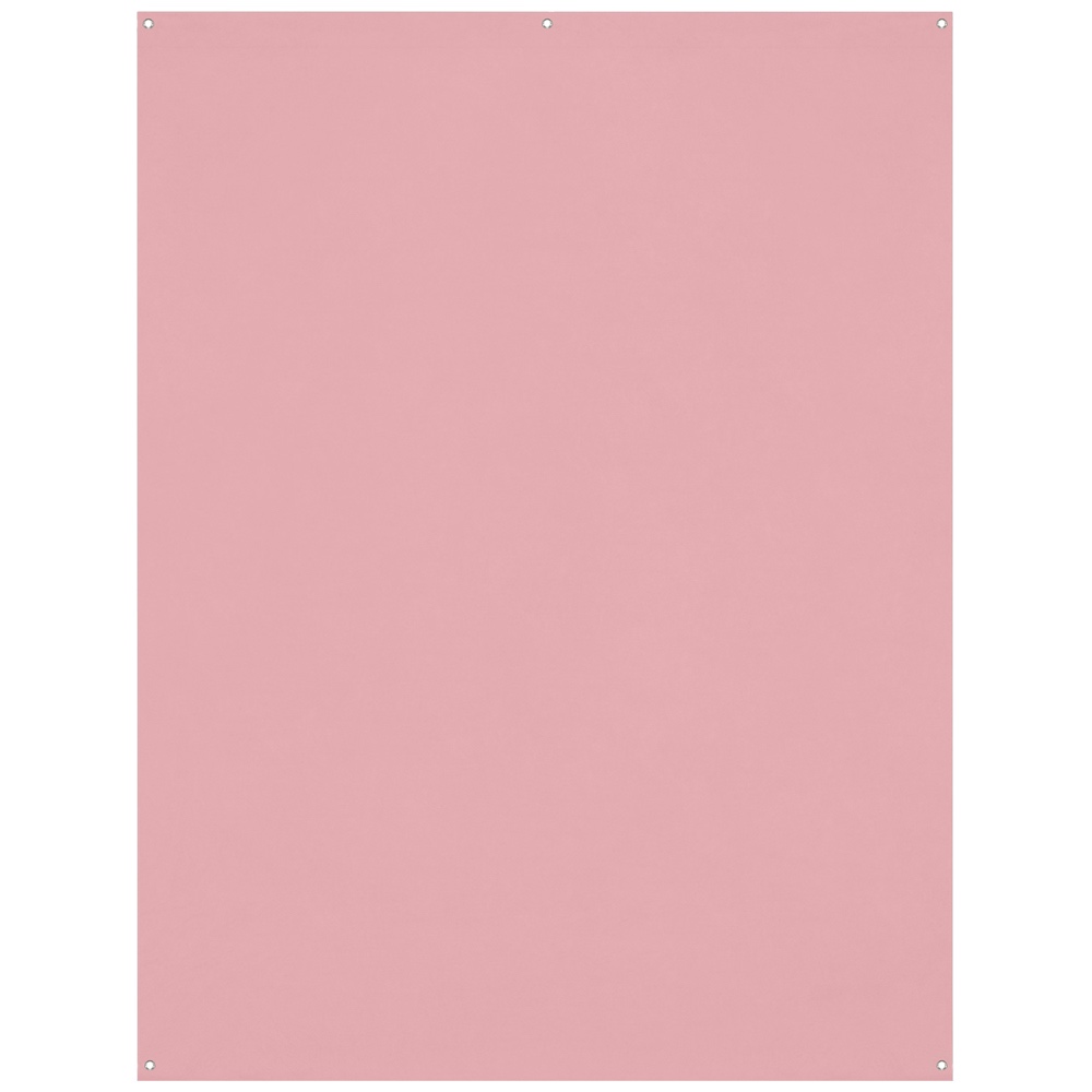 Westcott X Drop Wrinkle-Resistant Backdrop -taustakangas, vaaleanpunainen (1,5 x 2,1 m) on suorakulmainen, siinä on pienet reiät ripustamista varten jokaisessa kulmassa ja yksi keskellä yläreunassa, ja sen yksivärinen väri mahdollistaa monipuolisen käytön.