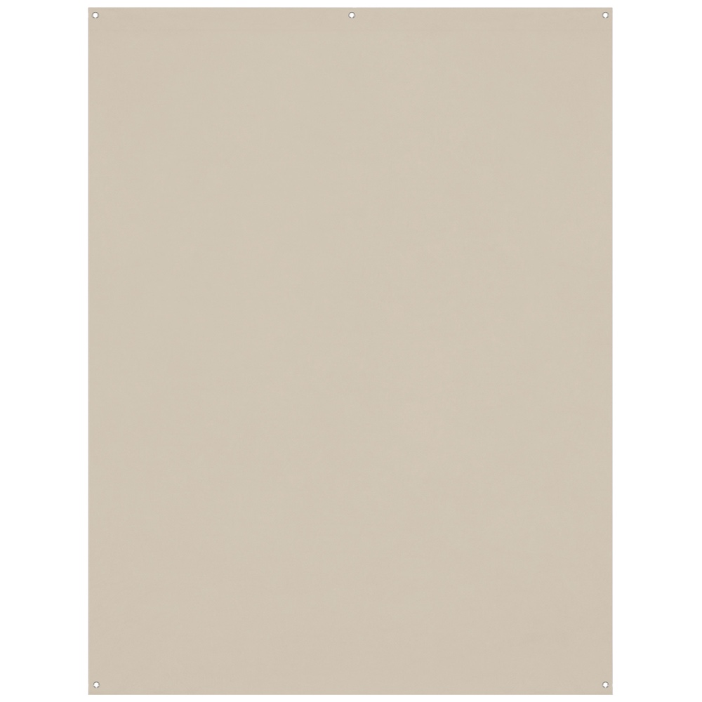 Westcott X Drop Wrinkle-Resistant Backdrop Milk White (1,5 x 2,1 m) -taustakuvassa on sileä suorakulmainen pinta, jossa on pienet reiät jokaisessa kulmassa ja keskellä yläreunassa, mikä on ihanteellista helppoa ripustamista tai kiinnittämistä varten.