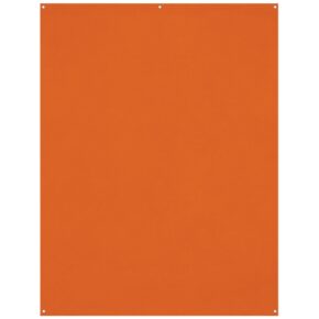 1674049272_707 Westcott X Drop Wrinkle-Resistant Backdrop, Tiger Orange (1,5 x 2,1 m) on suorakaiteen muotoinen taulu, jossa on sileä pinta, pienet pyöreät reiät jokaisessa kulmassa ja yksi yläreunassa, kuvassa valkoista taustaa vasten.