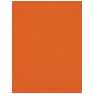 1674049272_707 Westcott X Drop Wrinkle-Resistant Backdrop, Tiger Orange (1.5 x 2.1 m) is a rectangular backdrop with a smooth surface, small round holes at each corner and one at the top, shown against a white background.