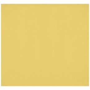 The Westcott X Drop Pro Wrinkle-Resistant Backdrop in canary yellow (2,4 x 2,4 m) has a matt, square shape and has three small metal grommets at the top for easy hanging.