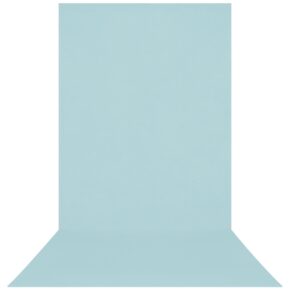 Westcott X Drop Wrinkle Resistant Backdrop pastellinsininen Sweep (152 x 366 cm) tarjoaa saumattoman, pehmeän siirtymän pystysuorasta vaakasuoraan, ja sen yläreunassa on kolme pientä kiinnitysreikää, jotka ovat ihanteellisia ammattimaiseen valokuvaukseen.