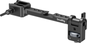 800q-01_131256 The SmallRig 5337 Monitor Mount for DJI RS Series is a black metal accessory with adjustable arms, mounting holes and locking mechanisms for mounting and supporting camera components or accessories.
