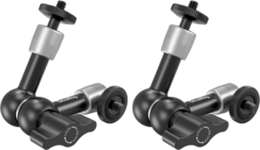 800q-01_132673 SmallRig 5316 Magic Arm Support Kit 5.5" includes two adjustable black and silver articulated metal arms with locking knobs for mounting cameras or accessories against a white background.