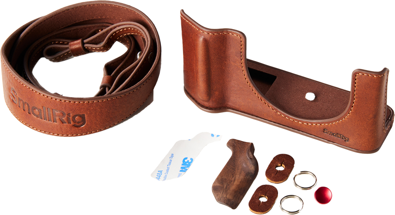 800q-03_132781 SmallRig 5268 Leather Case Kit for FUJIFILM GFX100RF Brown