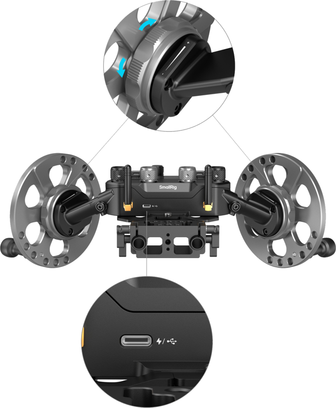 800q-04_132779 SmallRig 4525 Gimbal Control Wheels for DJI RS Series